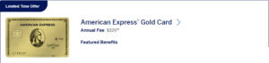 Amex Gold Card